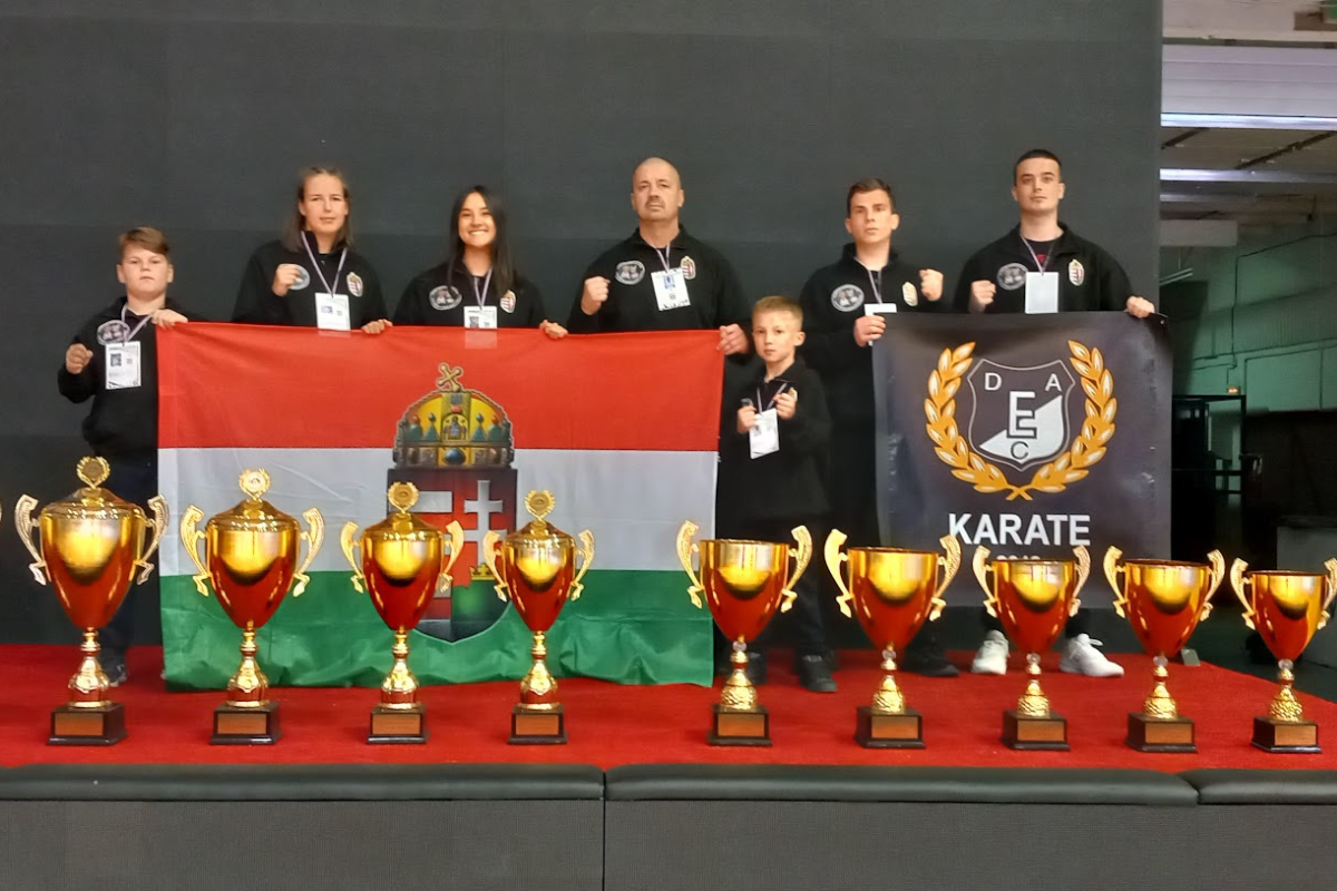 Our young karatekas returned home with nine medals